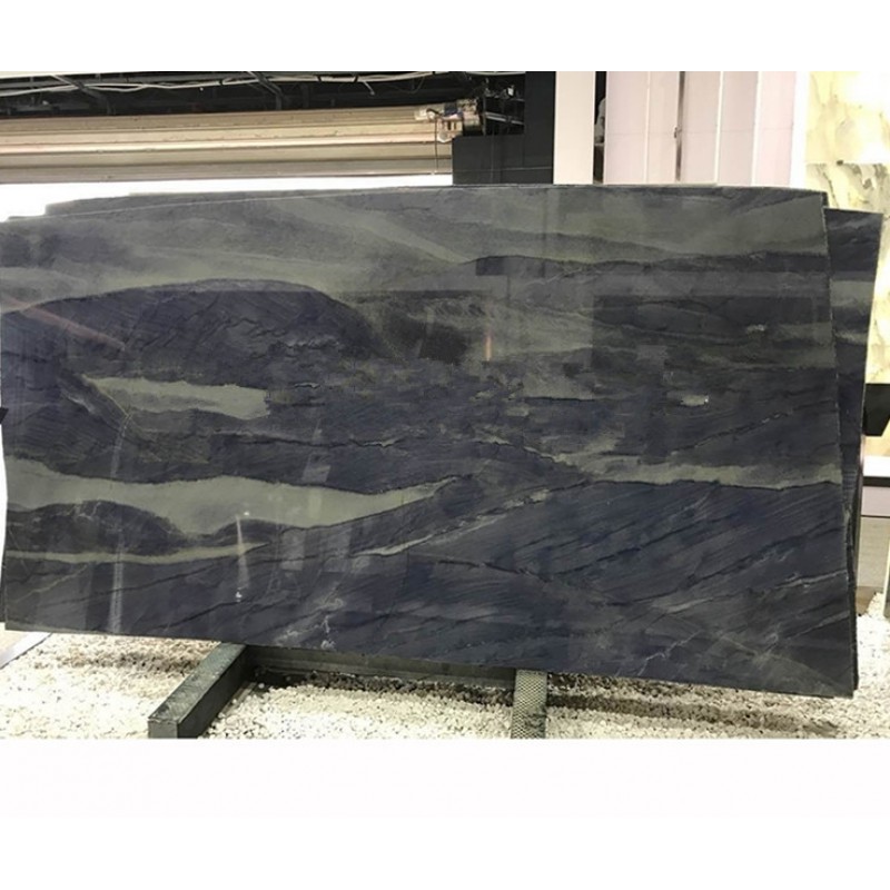 Brazil Natural Blue Macaubas Quartzite Slab For Countertop