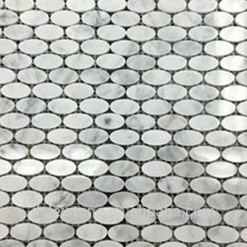 Carrara White Marble Mosaic Tile New Design Dalei Natural Stone Exw Price