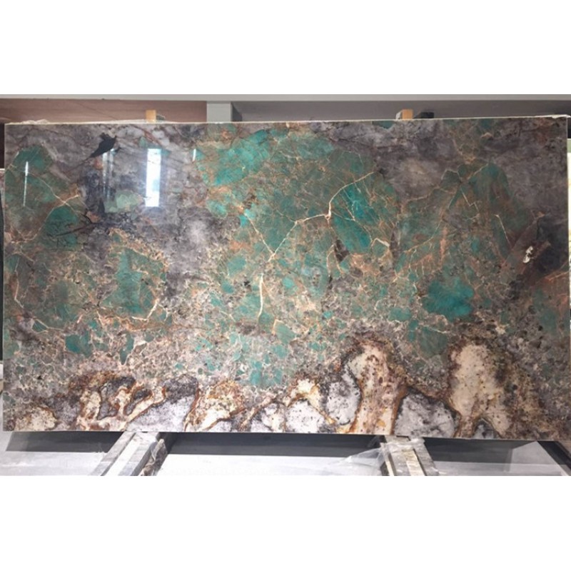 Polished Amazonite Granite Slab