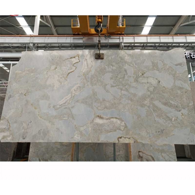 Sky Blue White Marble With Blue Veins Slabs Stone Price