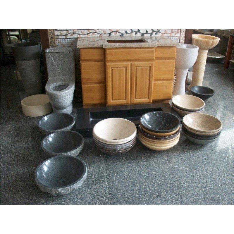 China Cheap Granite Dark Grey G654 Wash Basin