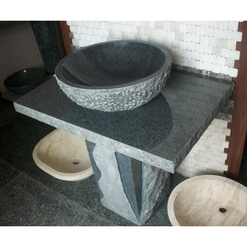 China Cheap Granite Dark Grey G654 Wash Basin