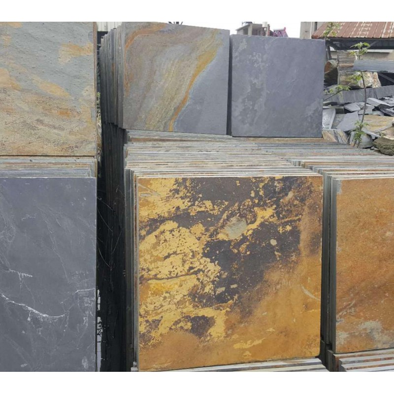 Chinese Good Price Rust Slate Tile