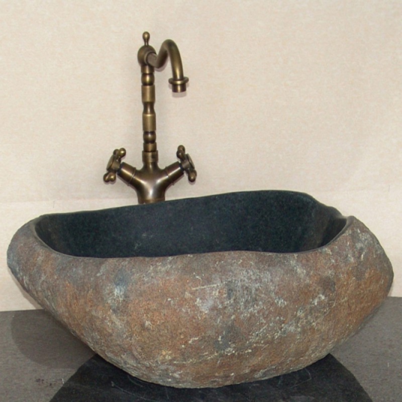 Indoor Natural Stone Bathroom Grey Sink Wash Basins