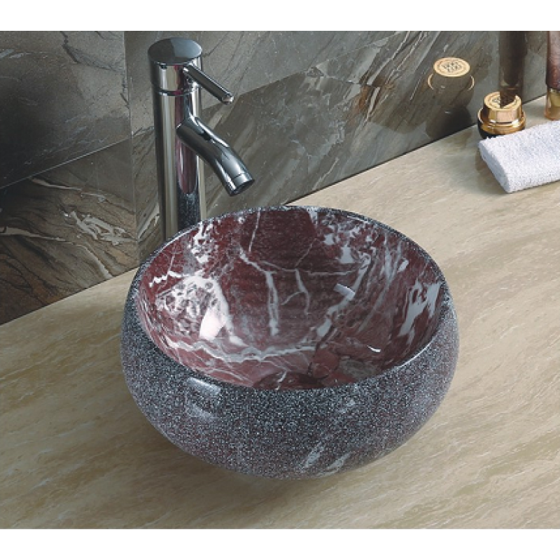 Ceramic Sanitary Ware Marble Sink Stone Color Wash Basin