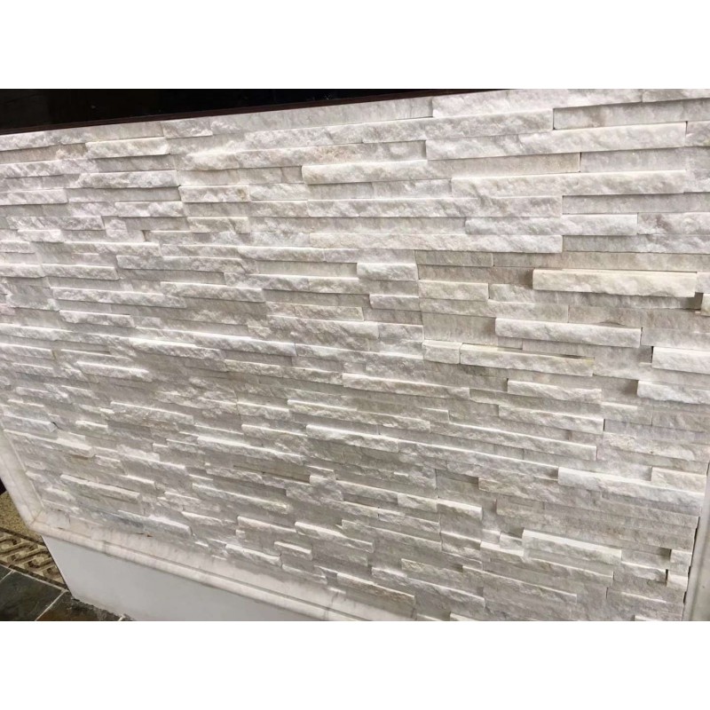 White Quartzite Beautiful For Both Indoor And Outdoor Wall Decoration