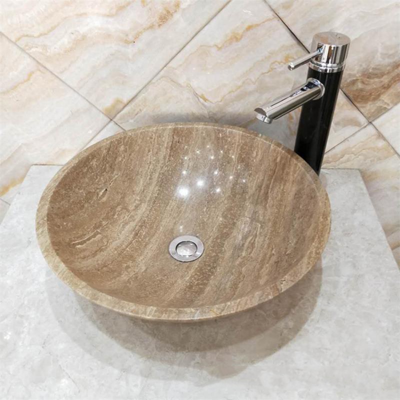 All The Size Popular Bathroom Natural Stone Round Sink