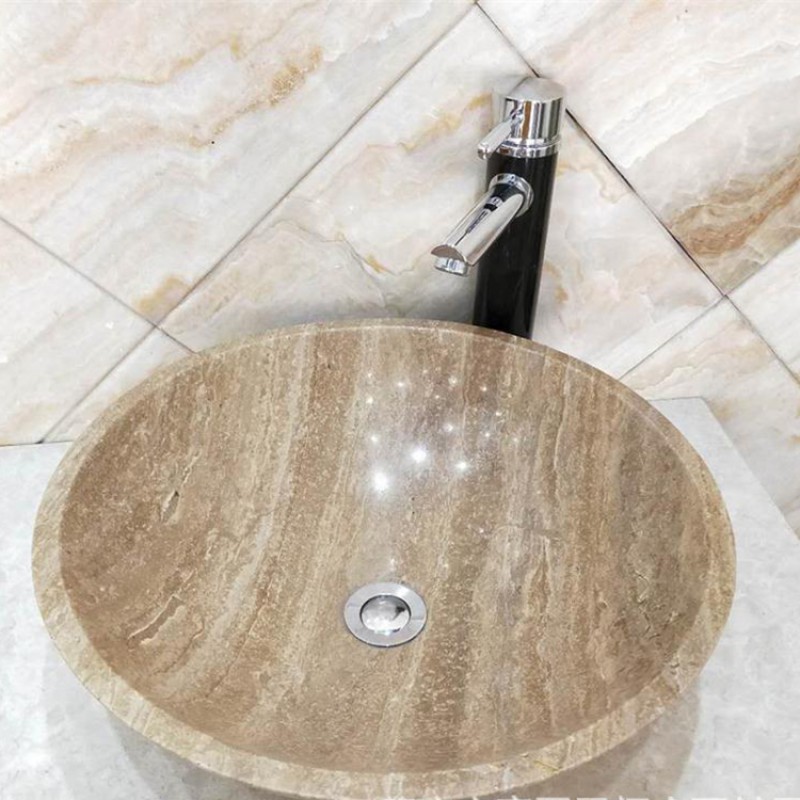 All The Size Popular Bathroom Natural Stone Round Sink