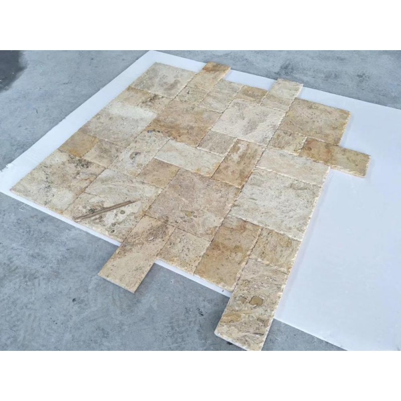 Beige Travertine Tiles Tlooring Big Size/Exterior Flooring Stone Tiles