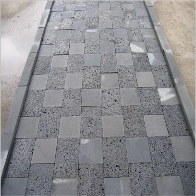 Black Volcanic Stone For Paving