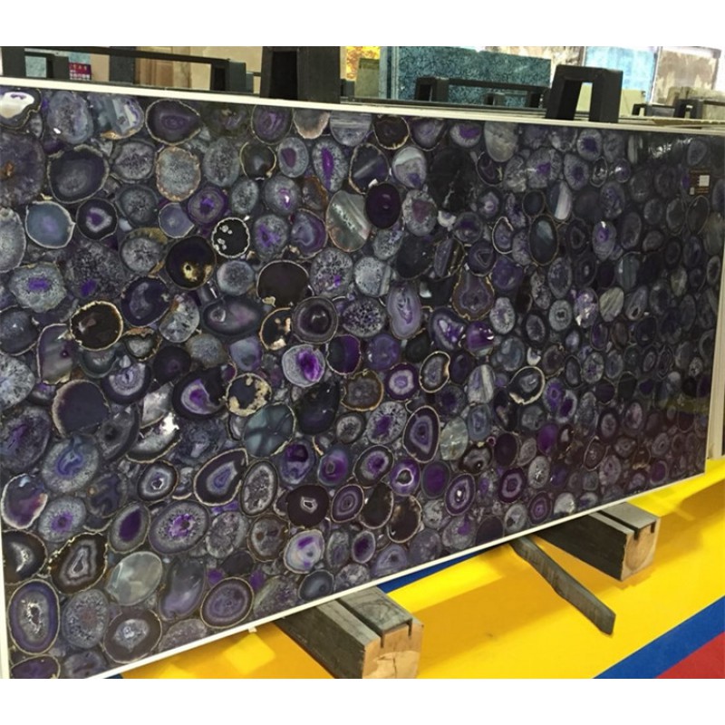 Brazilian Raw Purple Agate Stones Slab