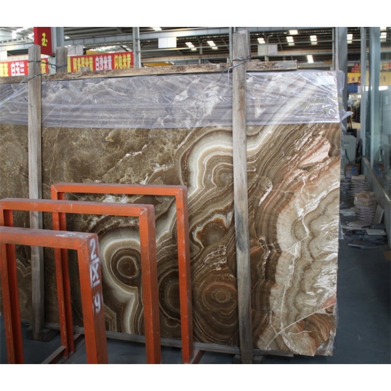 Factory Supply Rough Translucent Brown Classical Jade Marble Stones For Sale