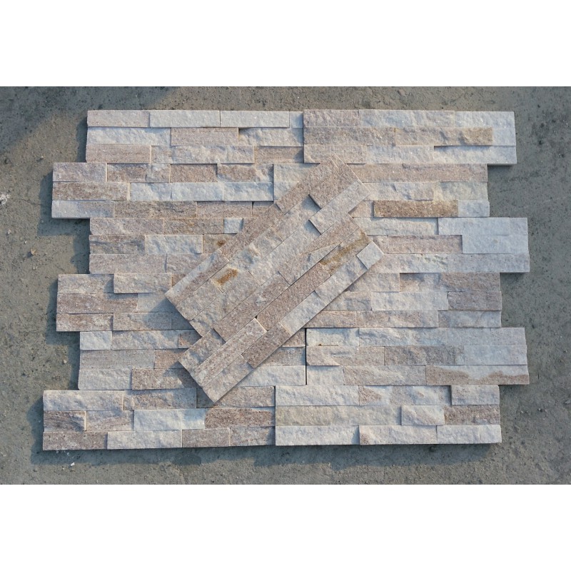 Gold Line White Wood Quartzite Cheapest Interior Wall Cladding Material/Interior Decorative Wall Stone/Stone Veneer Panels Lowes