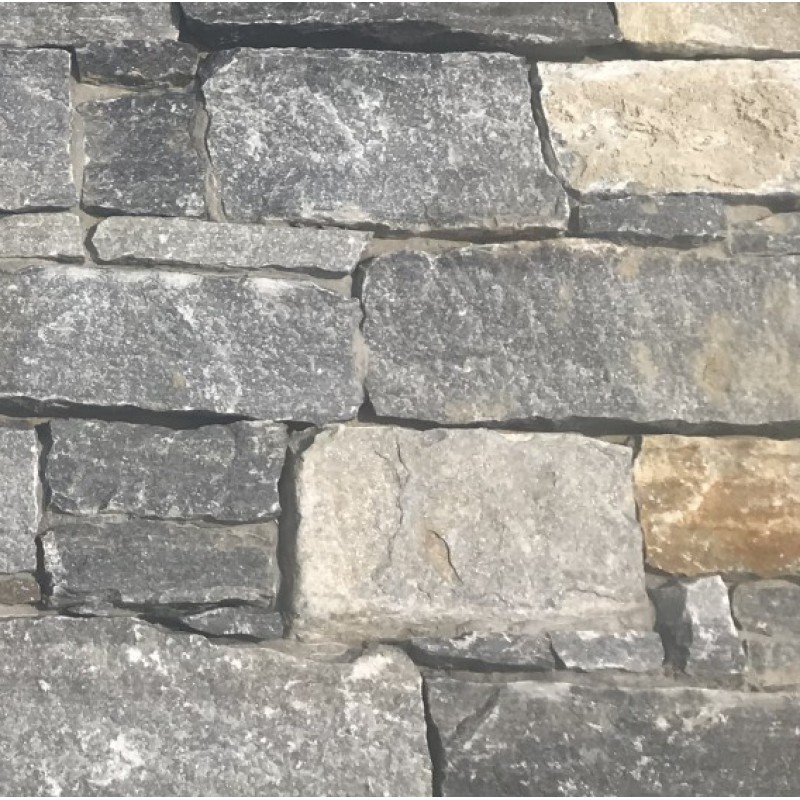 Gray Granite Meshed Cement Back Wall Tile Cladding /Stone Outdoor Wall/Exterior Stone Veneer