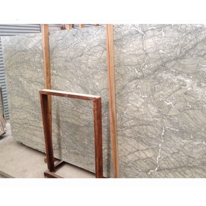 High Quality Natural Polished Iran Green Marble Slab For Wall Tiles Flooring Tiles Decoration