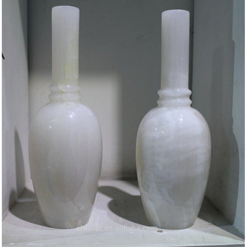 Home Decorations Antique Chinese Natural White Jade Vase