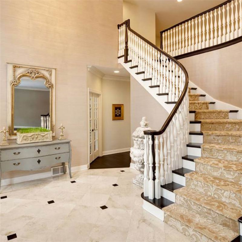 Modern Marble Step Straight Staircase Stone Ladder Stairs