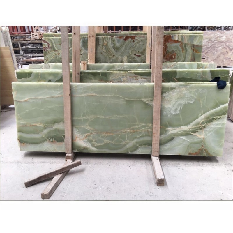 Natural Green Onyx Marble Price For Interior Decoration