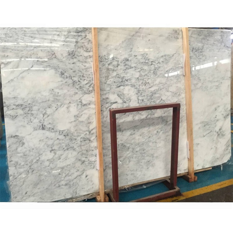 New Slab Swiss White Dolomite Marble Floor For Sale