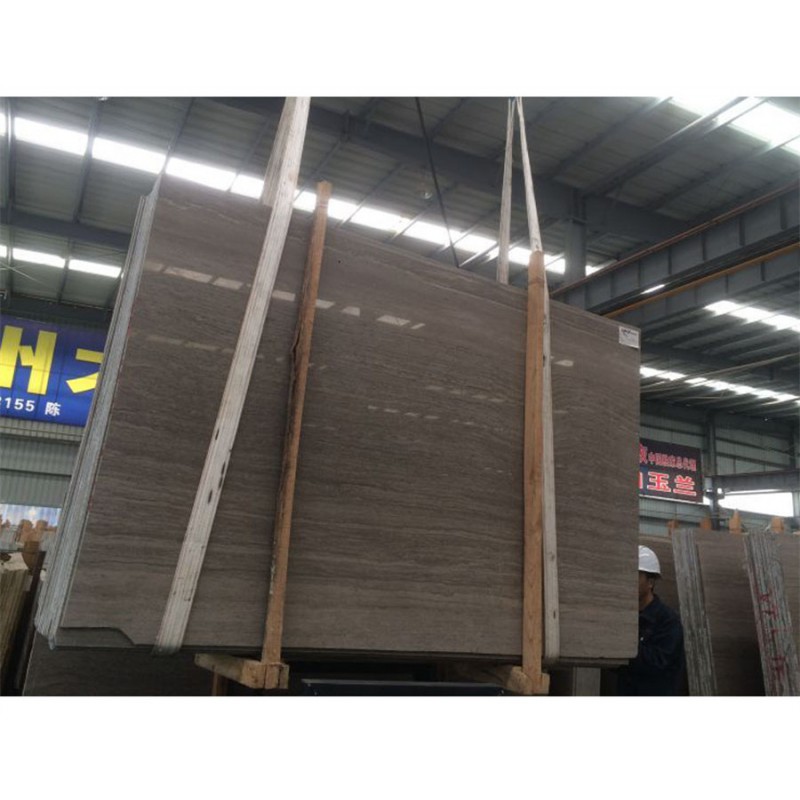 Polished Wood Vein Marble Coffee Wood Marble For Floor