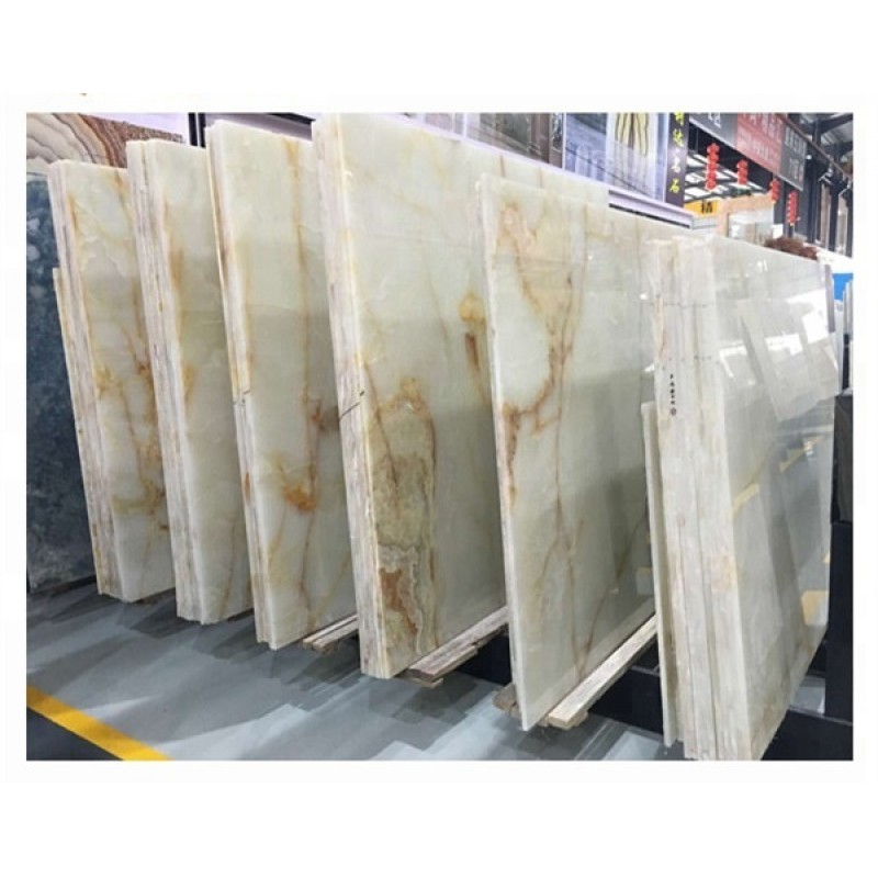 Snow White Onyx Stone Slab Price Per Gram