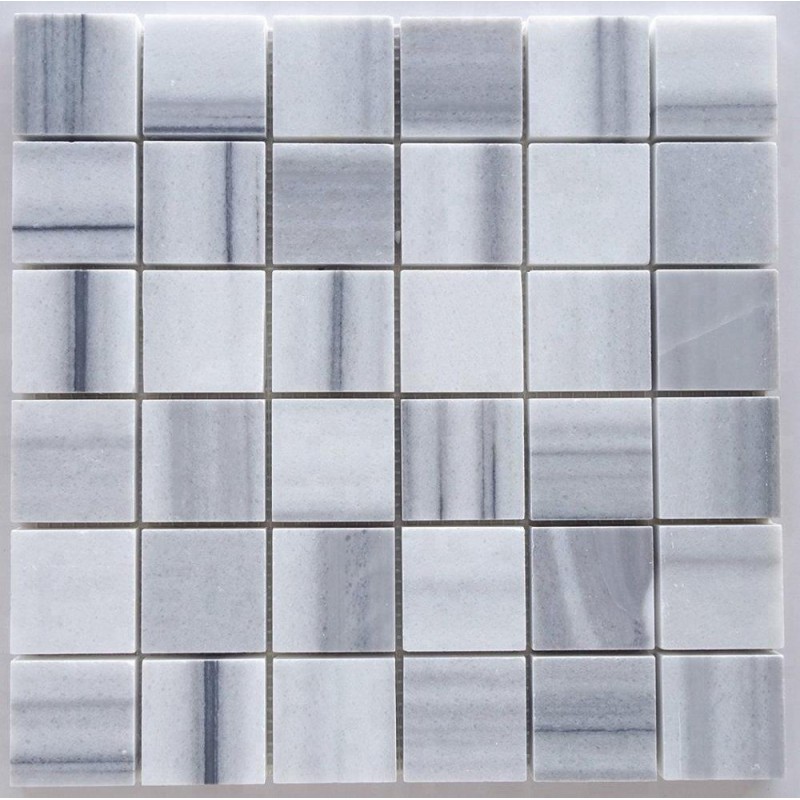 2 X 2 Mink Marmara Equator Marble Polished Mosaic Tile