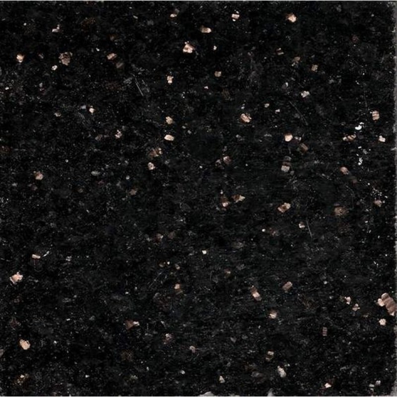 24x24 Polished Indian Black Galaxy Granite Tile