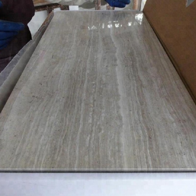 Grade Quality Popular Marble Polished Tile White Oak Marble White Wooden Marble Tile