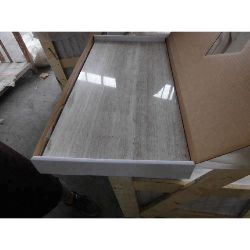 Grade Quality Popular Marble Polished Tile White Oak Marble White Wooden Marble Tile