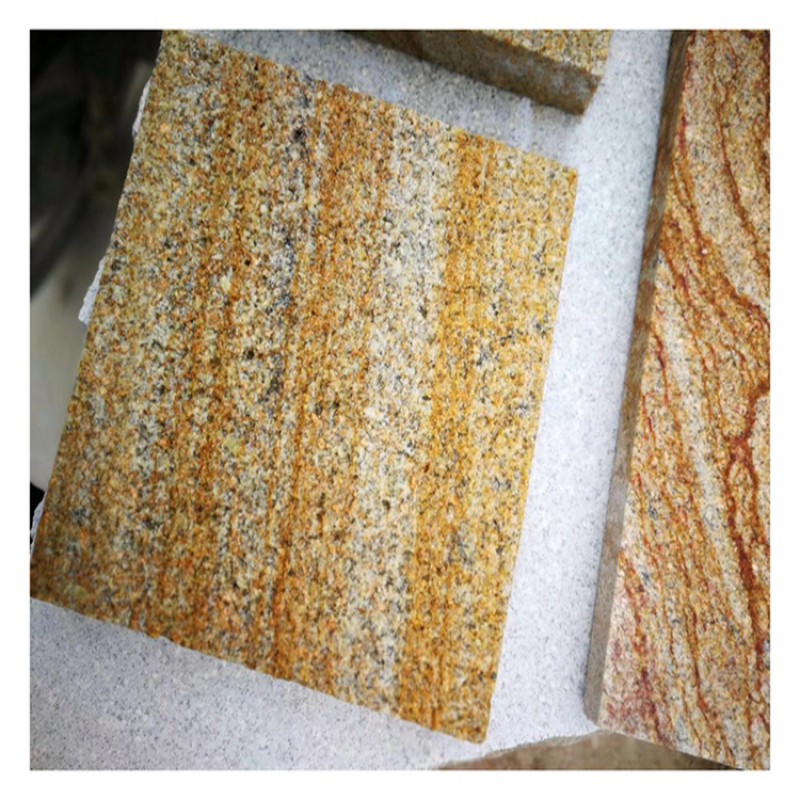 Yellow Stone Hot Sale Rusty Vein Tiles For Wall Cladding Design