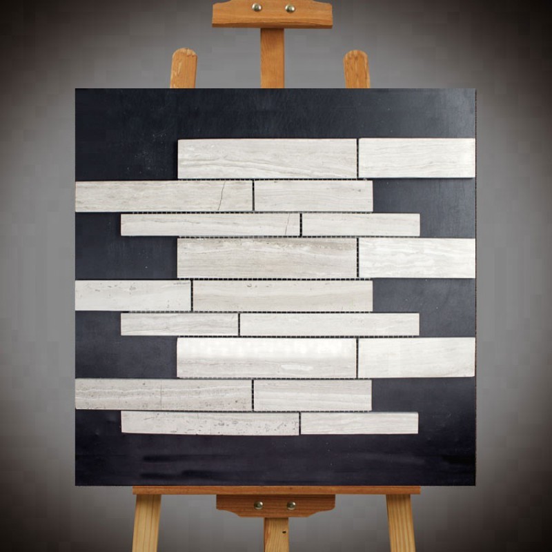 High Quality Strip Stone Marble Mosaic Tiles