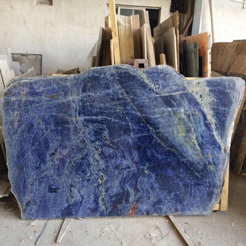 Natural Brazilian Sodilate Blue Marble Stone