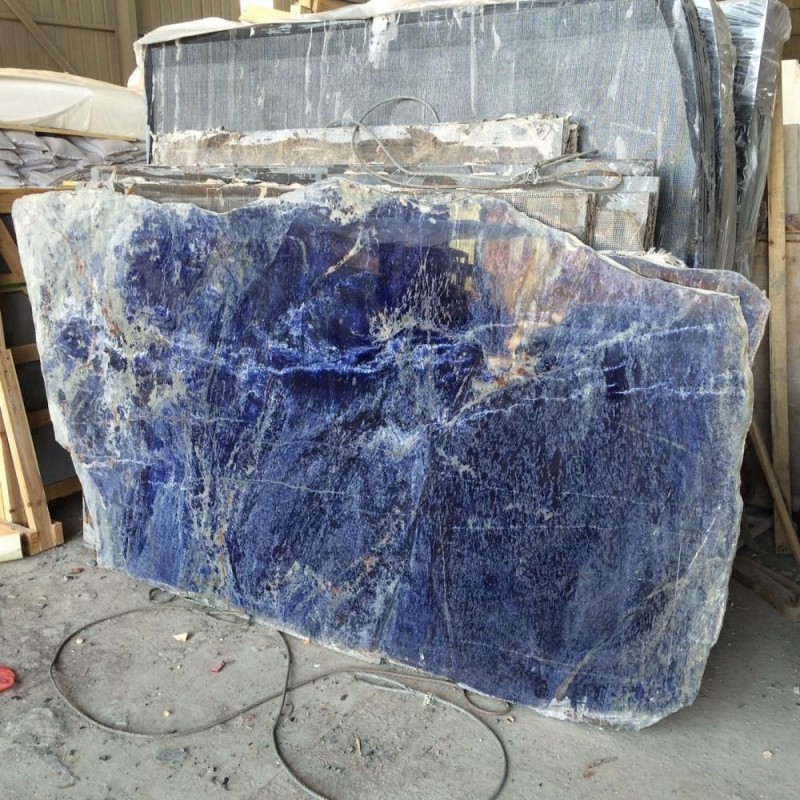 Natural Brazilian Sodilate Blue Marble Stone