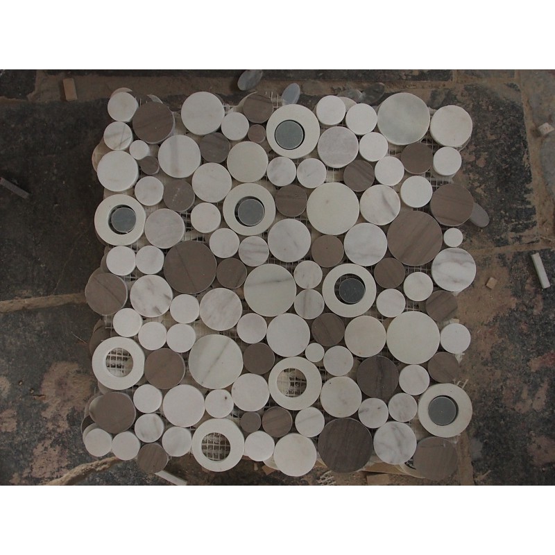 Round Design Marble Mosaic