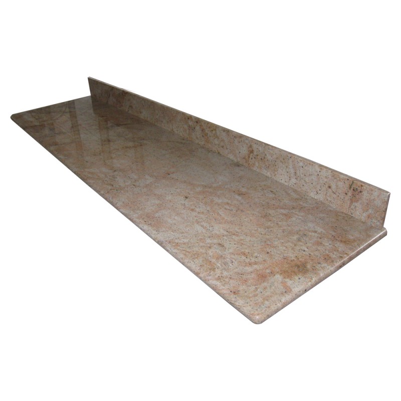 Tiles Slabs 2cm +2cm Laminated Bullnose Madura Gold Granite Countertops