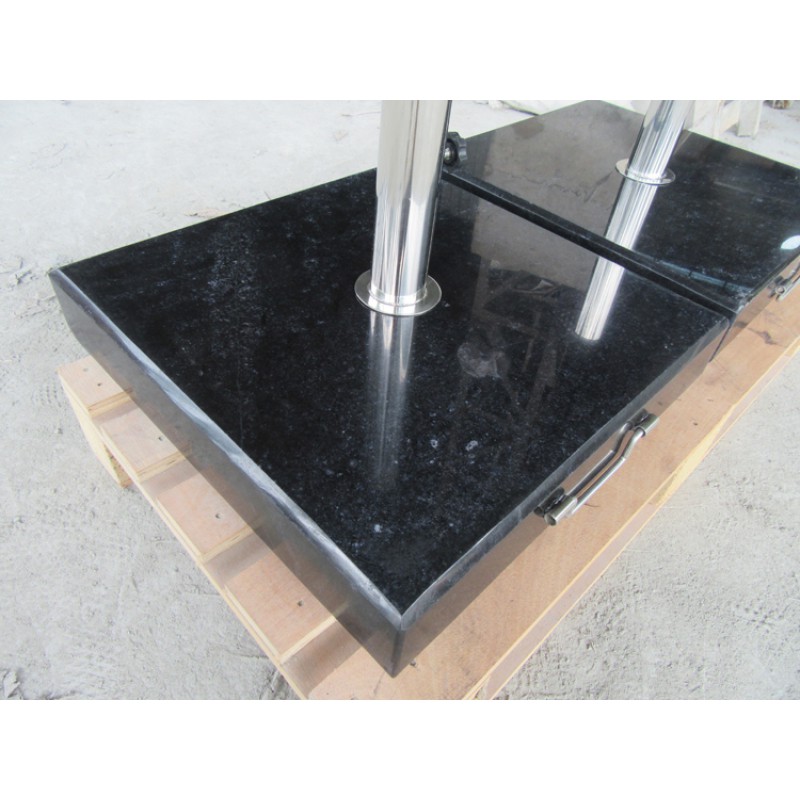 Heavy Weights Outdoor Wheeled Granite Umbrella Base Square