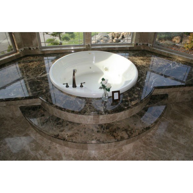 Brown Marble Dark Emperador Vanity Top