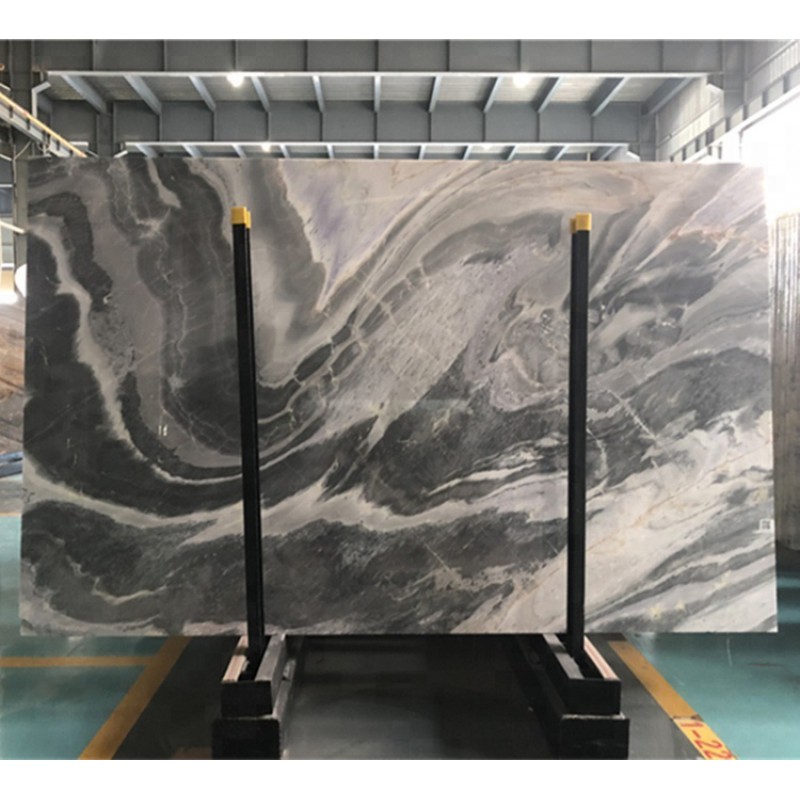 Hot Sales Myanmar Polished  Palissandro Black Series Custom Marble Slab Sizes