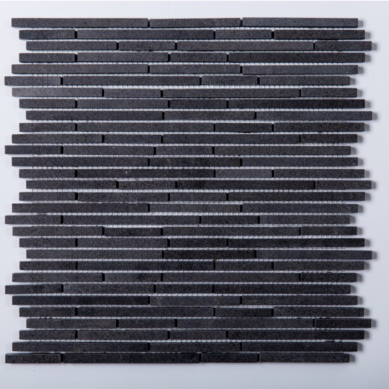 Black Basalt Wall Mosaic Tiles Stickers