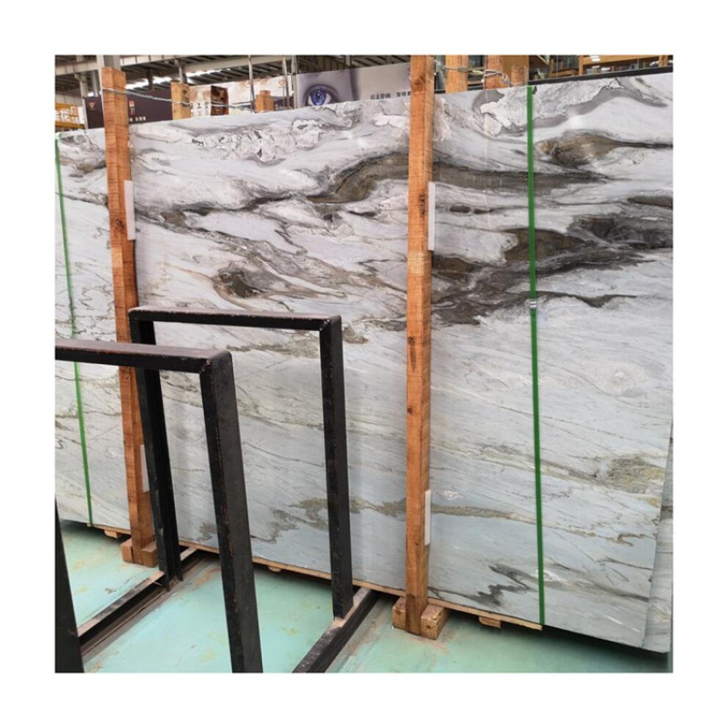 Cheap Price Cipollino Ellas Grey Marble Tiles Slab