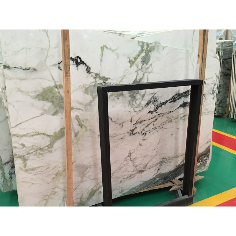 Clivia White Green Vein Marble