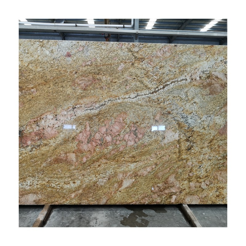 Imperial Gold Natural Granite Slabs, Golden King Granite Slabs, Desert Gold Granite Stone