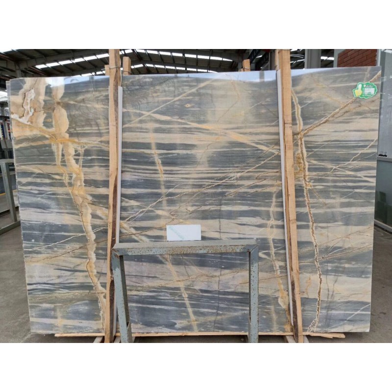 Light Grey Gold Vein Marble