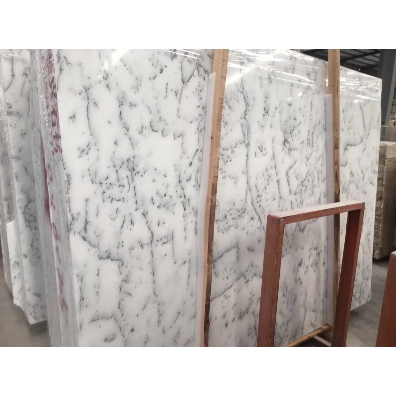 Grey Veins Cloudy White Marble