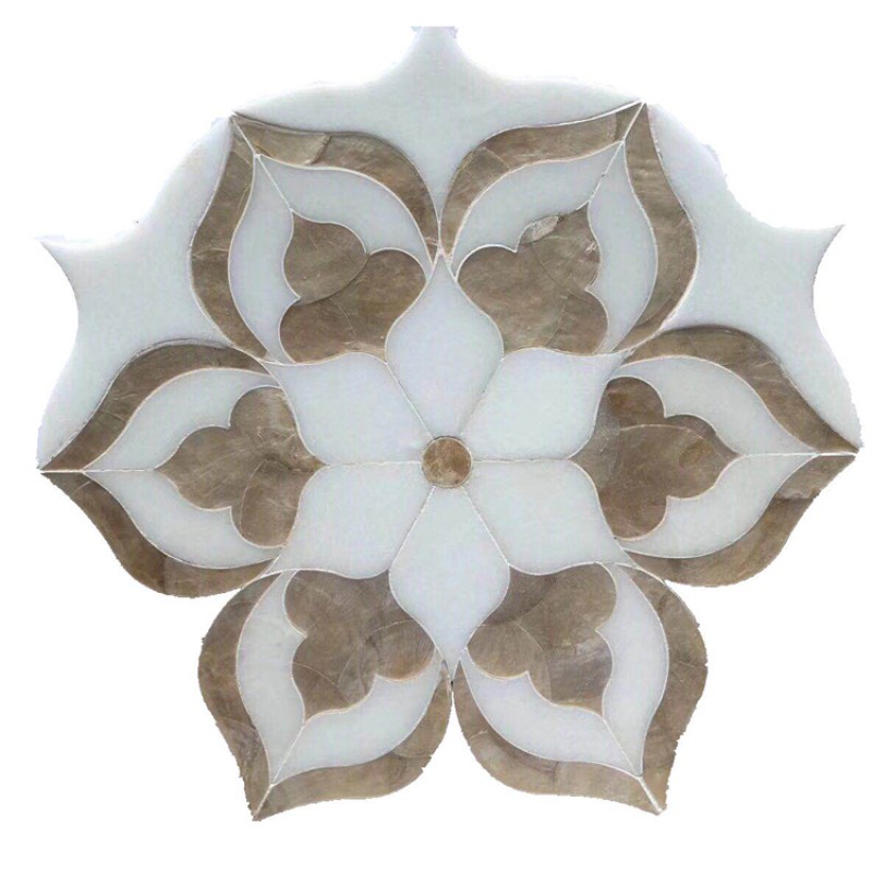 Japanese Tiles Mother Of Pearl Waterjet Mosaic Tile