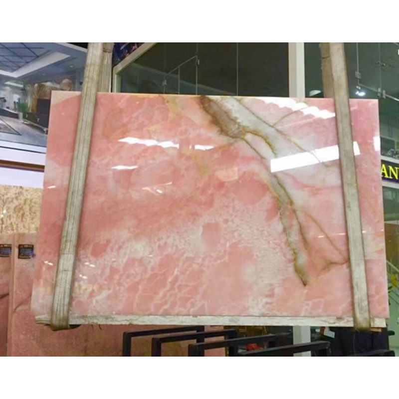 Polished Pink Onyx Marble Slab Price