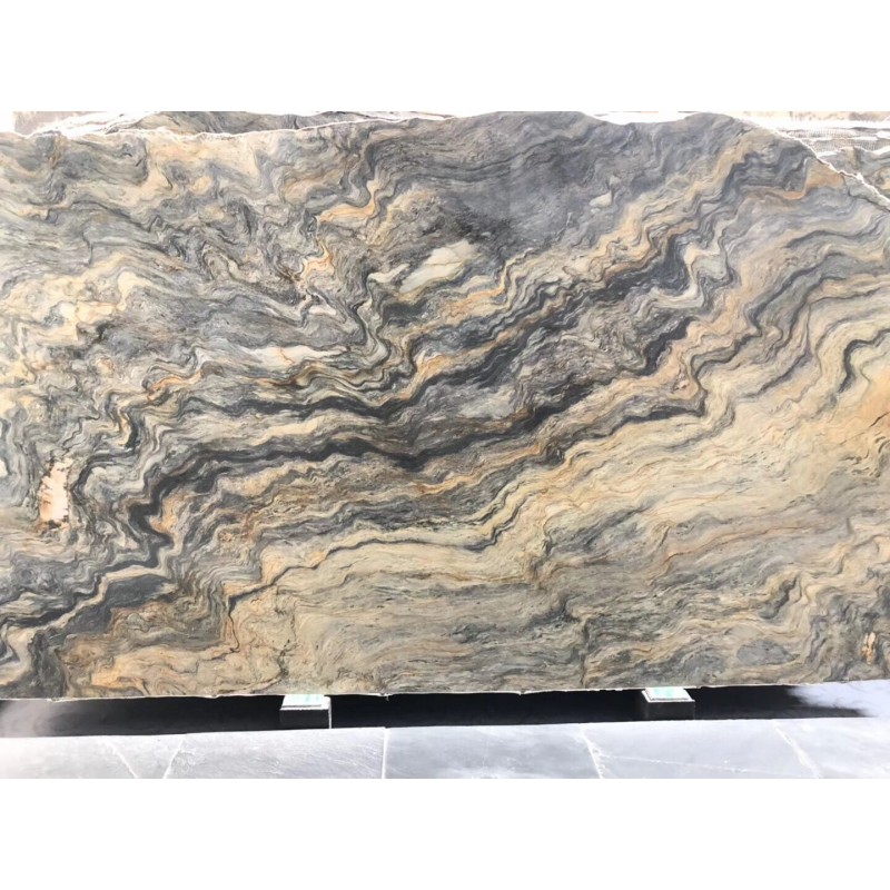 Green Raw Silk Granite