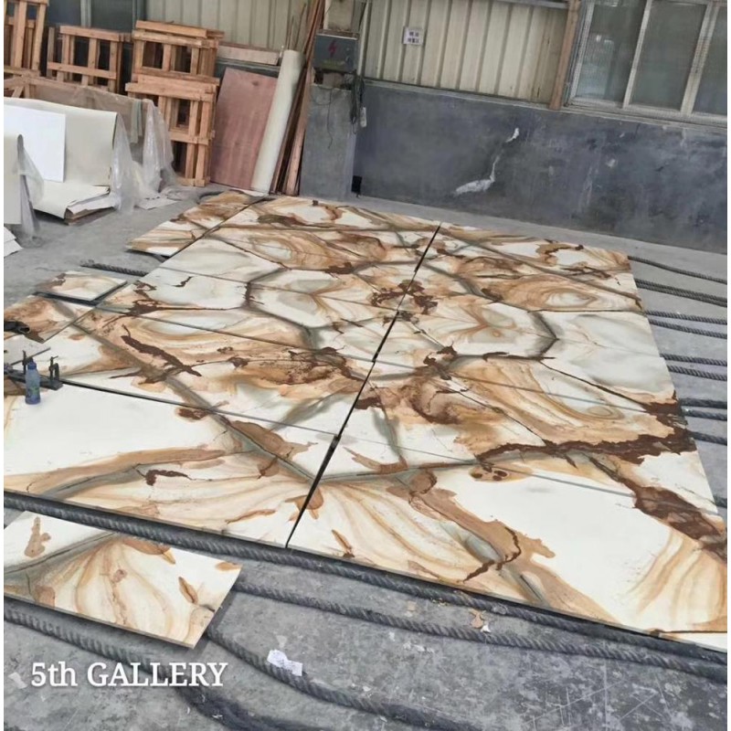 Luxury Flamenco Gold Stone Quartzite Slabs Price