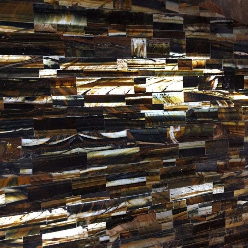 Natural Tiger Eye Backlit Glass Onyx Marble Slab Price