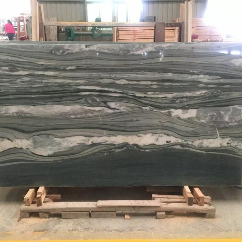 Polished Verde Green Lapponia Granite Floor Tiles